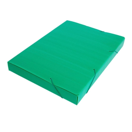PASTA ABA C/ ELÁSTICO LARGA 55MM VERDE POLIONDA POLIBRAS