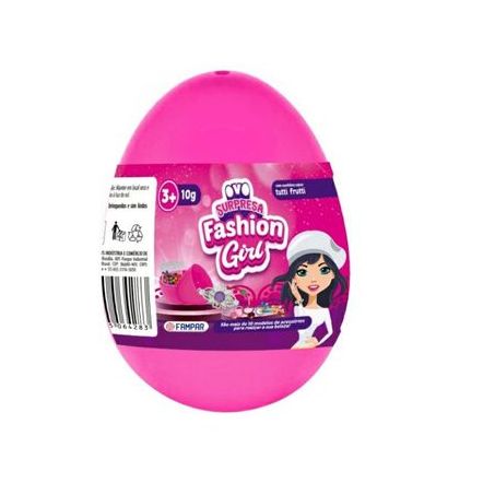 Ovo surpresa fashion girl tutti frutti 10g