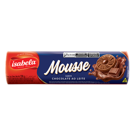 Biscoito isabela mousse chocolate 130g