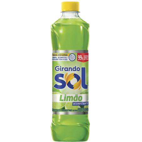 Desinfetante girando sol 500ml limao