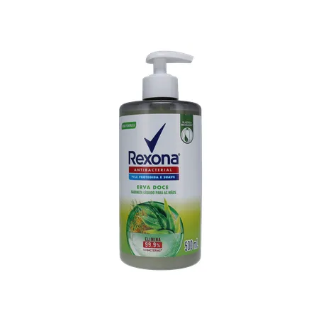 Sabonete Líquido Rexona Antibacteriano Erva Doce 500Ml  360-1