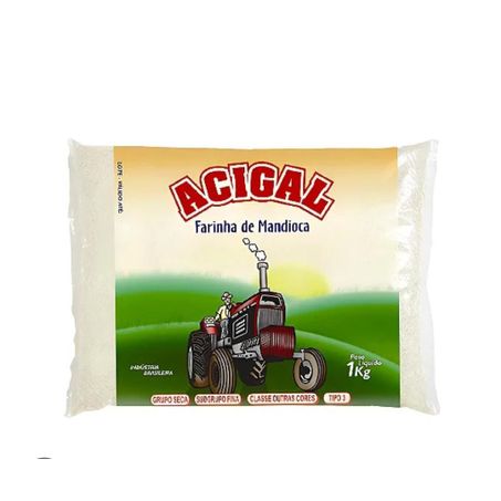 FARINHA MAND ACIGAL BRANCA MED 1KG