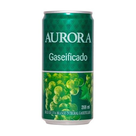 Suco Gaseificado Integral Uva Branco Aurora 269ml