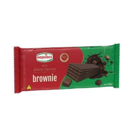 Wafer orquidea 100g brownie