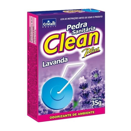 PEDRA SANITARIA CLEAN PLUS AP 35G LAVANDA