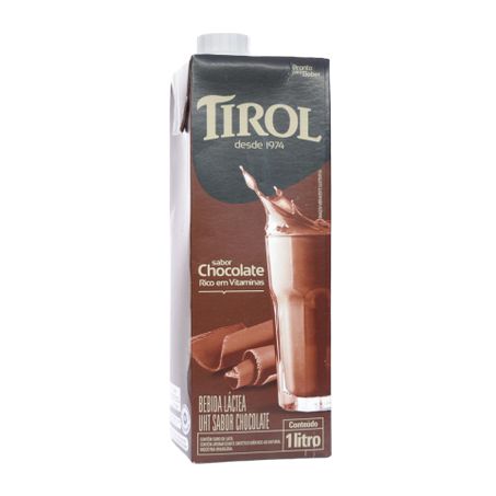 Bebida Láctea UHT Tirol Sabor Chocolate Caixa 1lt 360-58