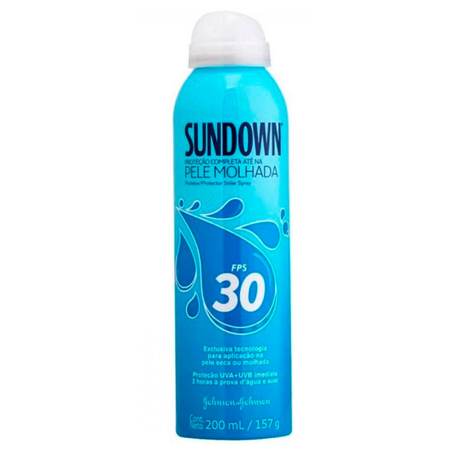 Protetor Solar Sundown Spray Fps30 Pele Molhada 200Ml