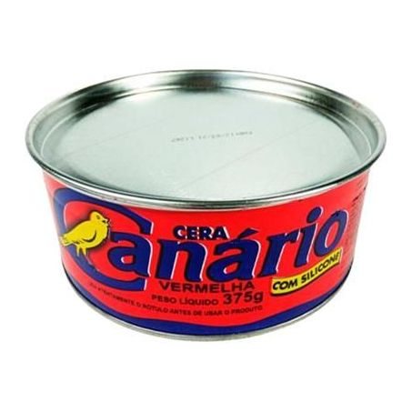 Cera Piso Canário Pasta Vermelha Lata 375g 
 