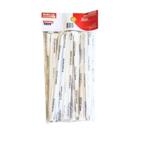 CANUDO QUELUZ DE PAPEL BIO MILKSHAKE COM 20 UNIDADE