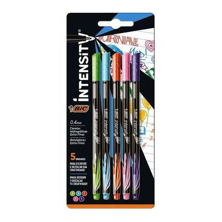 CANETA BIC INTENSITY 0,4MM 5CORES