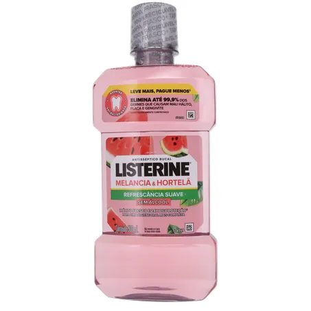 Antisséptico Bucal Listerine melancia e hortelã 500ml 360-1
