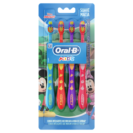 Escova dental kids mikey oral b c/4