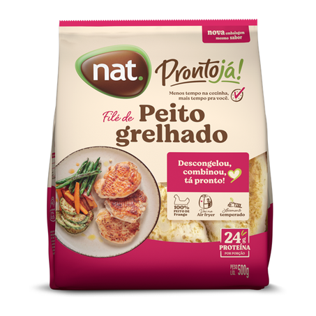 FILÉ DE PEITO GRELHADO PRONTO JÁ NAT CONG 500G