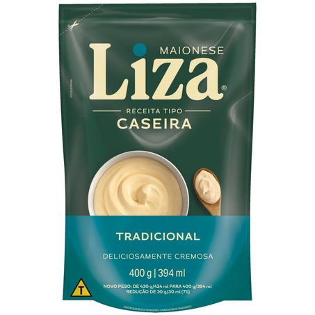 Maionese liza sache 400g caseira