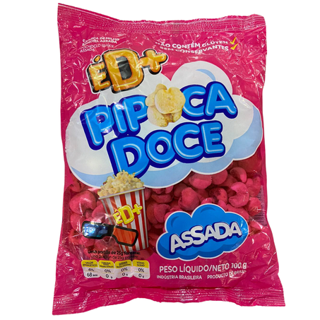 Pipoca doce ed+ 100g assada
