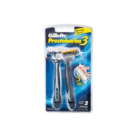 Aparelho de barbear prestobarba3 masculino com 2 unidades