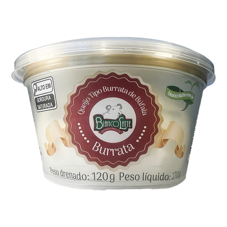 Queijo Bianco Latte de Búfala Tipo Burrata 120g