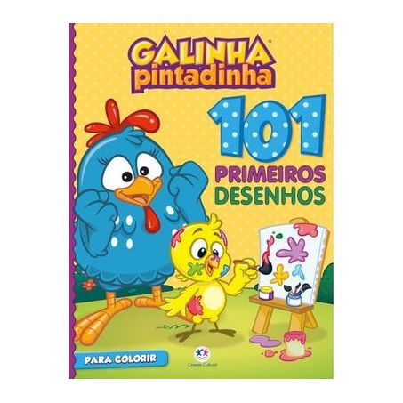 Livro Para Colorir Galinha Pintadinha 101 Primeiros Desenhos