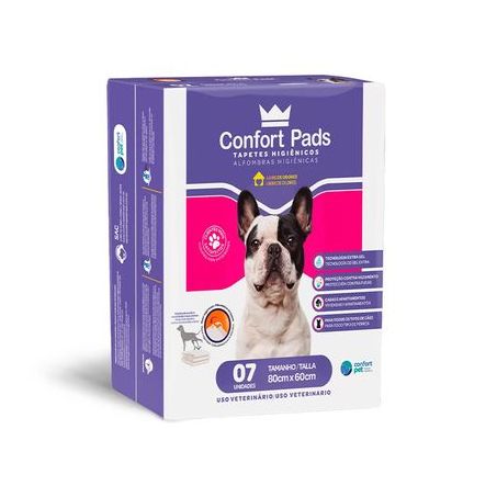 Tapete Higiênico Confort Pads 80X60 Com 7