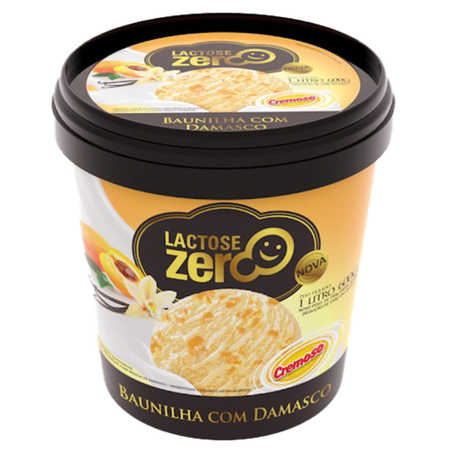SORVETE 0 LACT CREMOSO BAUN/ DAMASC