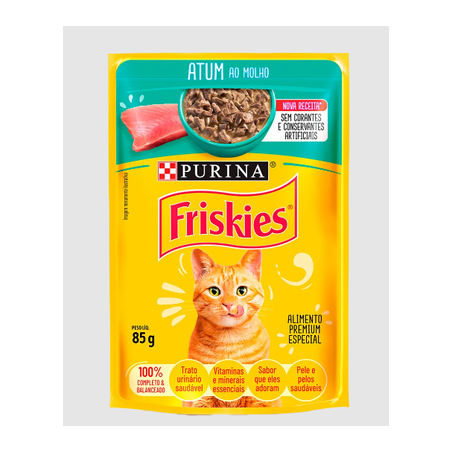 Friskies Atum ao Molho Sachê 85g