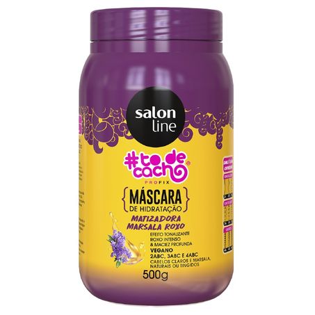 MÁSCARA MATIZADORA SALON LINE MARSALA 500G