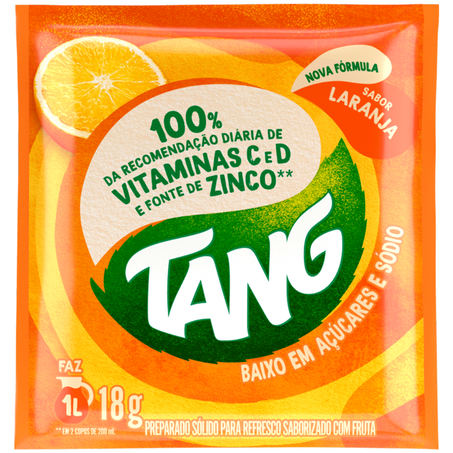 Refresco em po tang 18g laranja