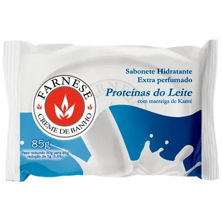 Sabonete Farnese Em Barra Proteínas Do Leite 85g 
 