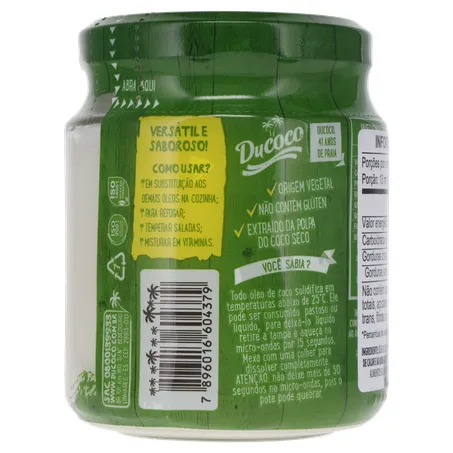 ÓLEO DE COCO DUCOCO EXTRA VIRGEM VIDRO 200ML 360-14