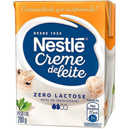 Creme de leite nestle 200g zero lactose