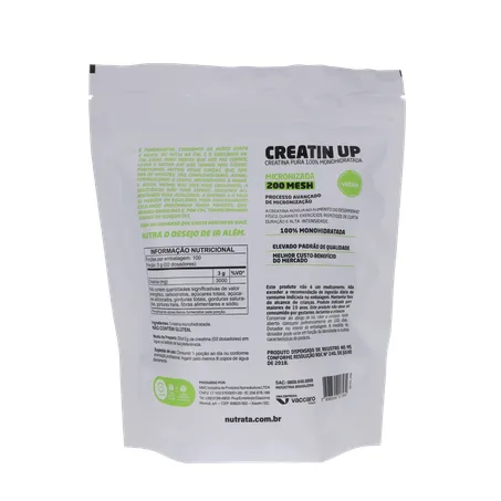 CREATIN UP CREATINA PURA 100% MONOHIDRATADA 300G 360-18