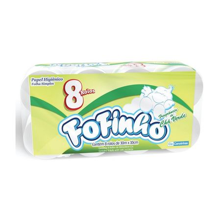 Papel Hig Fofinho F.Simples 30m C/8 Cha Verde 1415