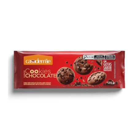 Cookies casa de mãe chocolate com gotas chocolate 120g