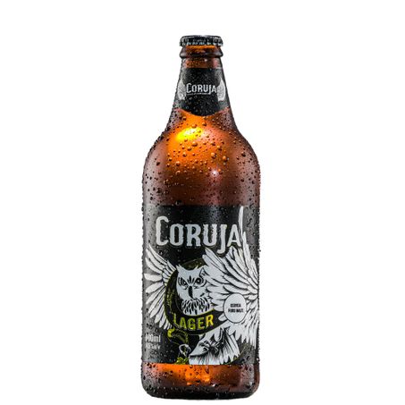 CERVEJA CORUJA LAGER 600ML C/CASCO