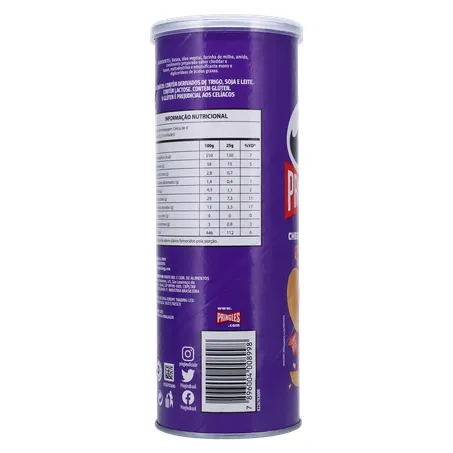SALGADINHO PRINGLES CHEDAR BACON 105G 360-15