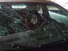 Vídeo: Padres que se deslocavam à Chapecó têm veículo destruído por tempestade de granizo