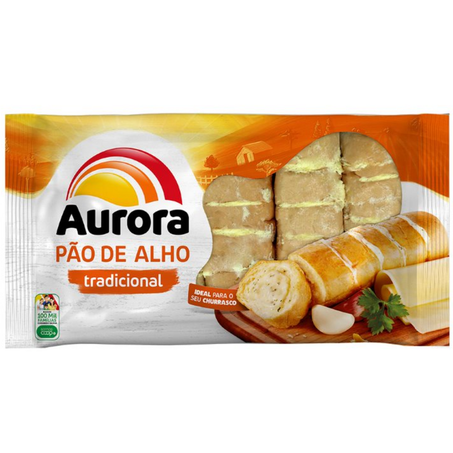Pao de alho tradicional aurora 340g