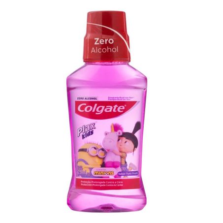 Enxaguante Bucal Colgate Plax Kids Minions Zero Álcool Frasco 250ml