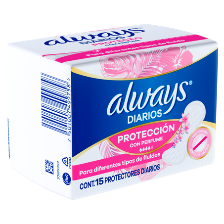 Protetor Diário sem Abas com Perfume Always Pacote 15 Unidades 360-1