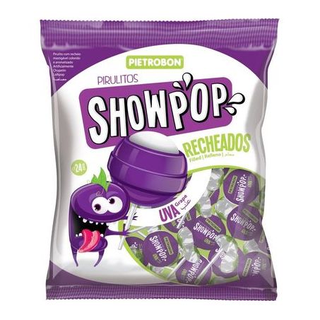 Pirulito Pietrobon Showpop Uva 200 G 16400