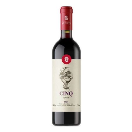 Vinho tinto syrah cinq refugio 750ml