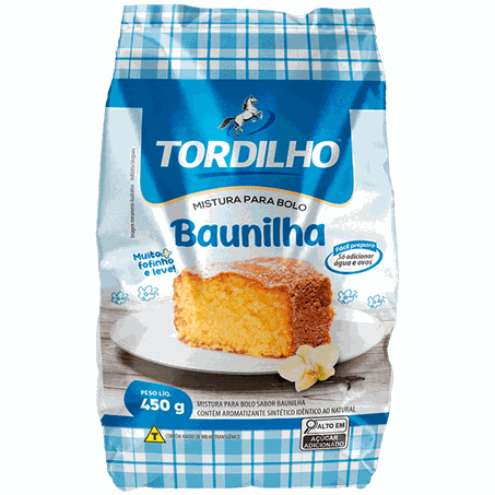 Mistura bolo tordilho baunilha 450 g