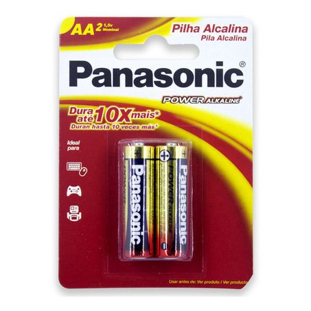 PILHA PEQUENA ALC. PANASONIC CART. C/2