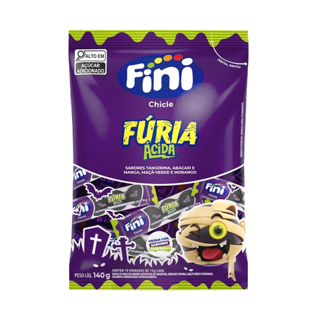 CHICLE ACIDO FURIA FINI 140 G                     