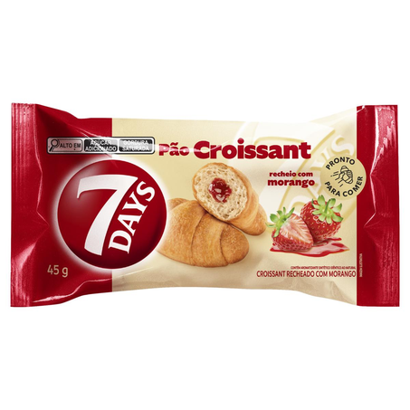 Pão Croissant 7 Days 45g - Morango