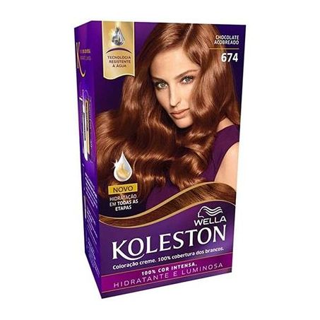 TINTURA PARA CABELO KOLESTON 172G 674 CHOC ACOB