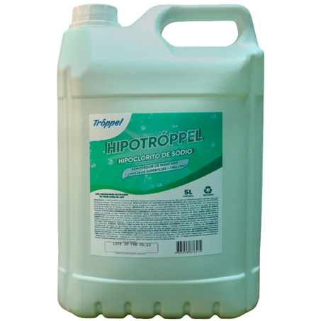 HIPOCLORITO DE SÓDIO 12% 5L TROPPEL