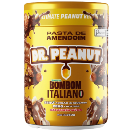 Pasta amendoim dr peanut 250g bombom italia
