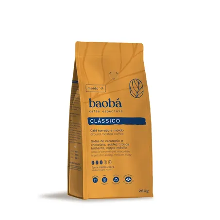 Baobá Café Especial Clássico 250G Torrado E Moído