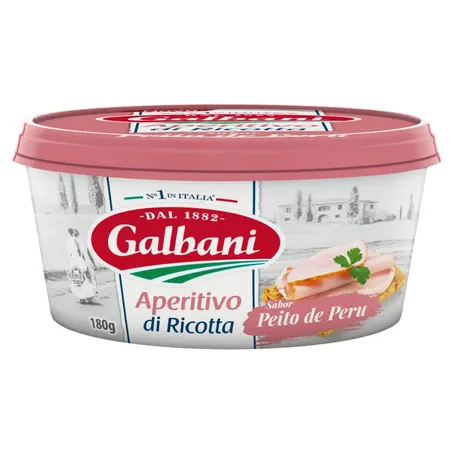 Creme de ricota galbani 180gr peito de peru